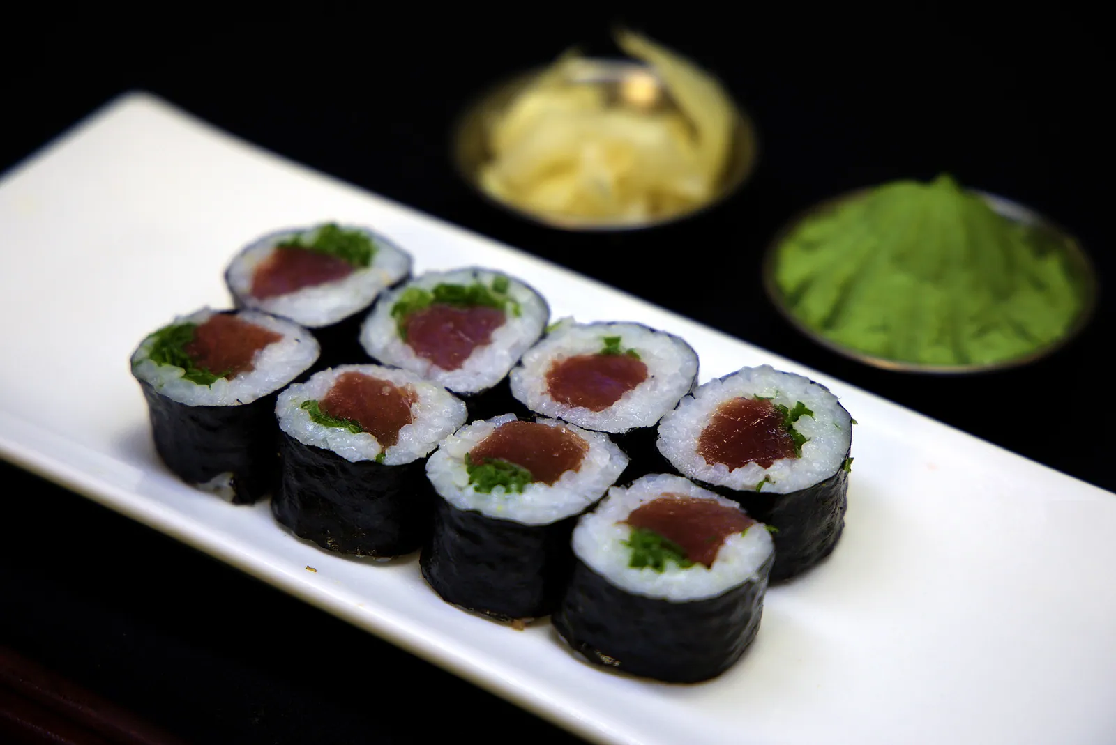 Maki thon et oignon nouveau